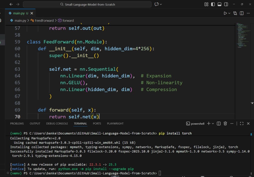 FeedForward in Visual Studio Code
